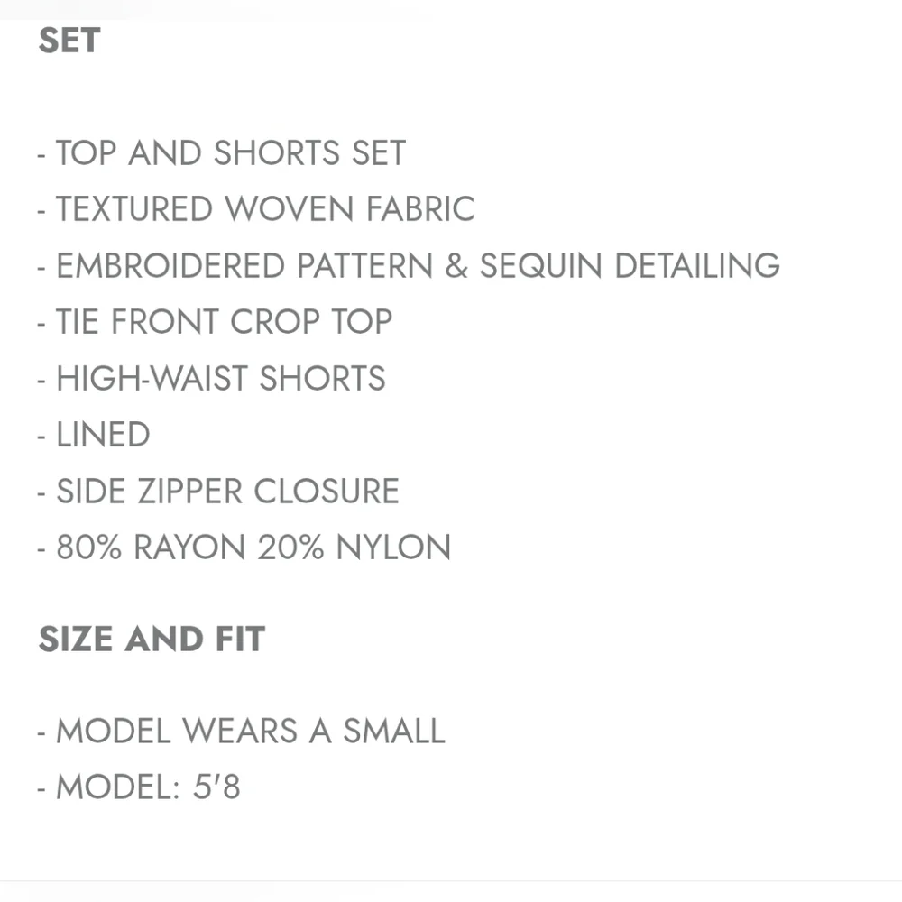 BLITHE FOR Anthropologie MIRROR GEO Shorts Set - Picture 4 of 4